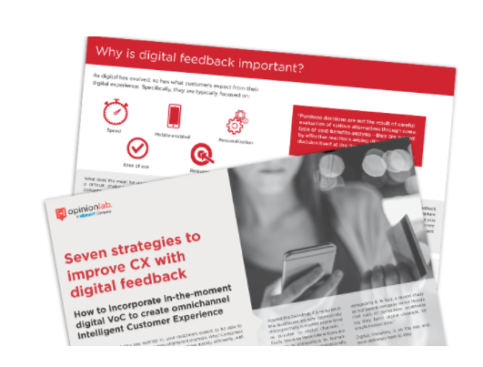 Seven strategies to improve CX with digital feedback