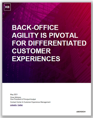 Back-Office Agility is Pivotal for Differentiated Customer Experiences